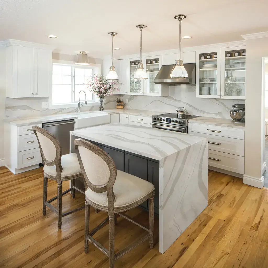 Kitchen cabinet with hardwood floor | Sheridan Floor To Ceiling