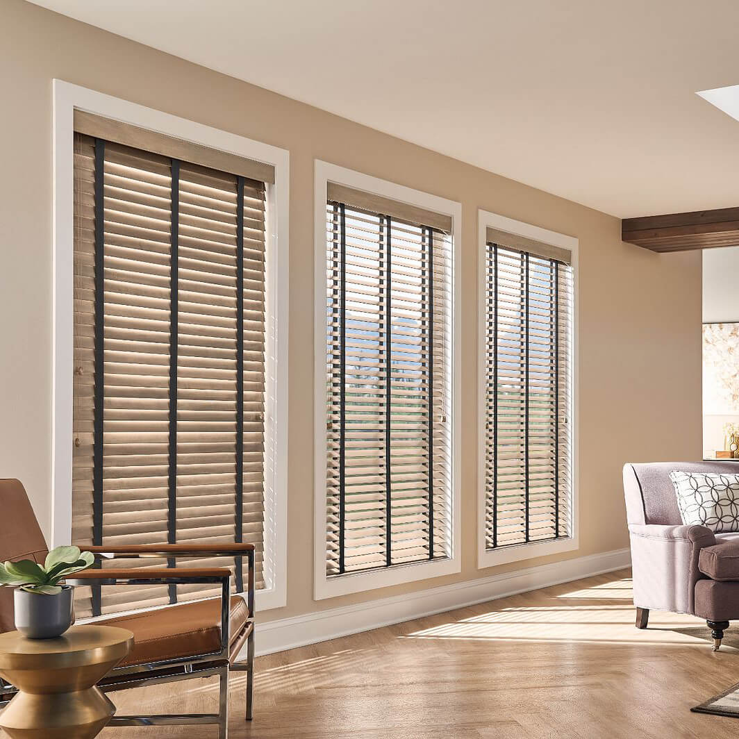 Graber wood blinds | Sheridan Floor To Ceiling