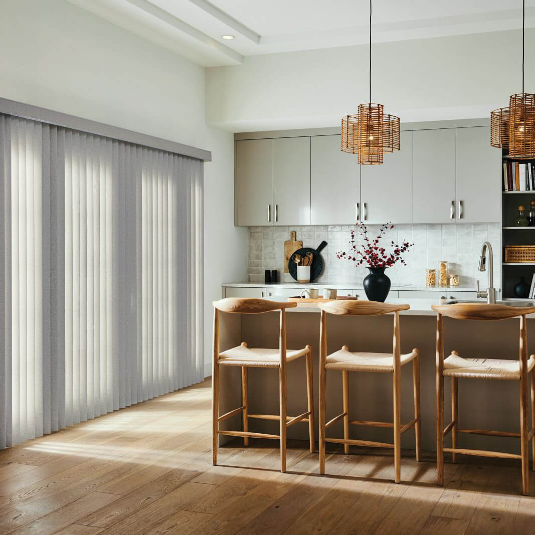 Window treatments graber vinyl vertical blinds | Sheridan Floor To Ceiling