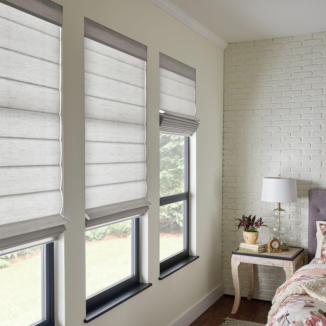 Window treatments soft roman shade | Sheridan Floor To Ceiling