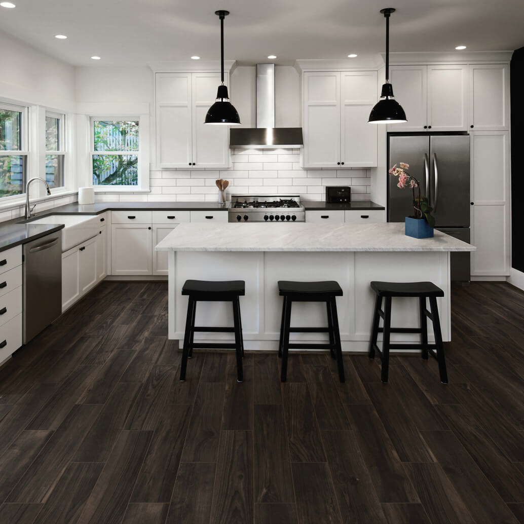 Kitchen hardwood flooring | Sheridan Floor To Ceiling