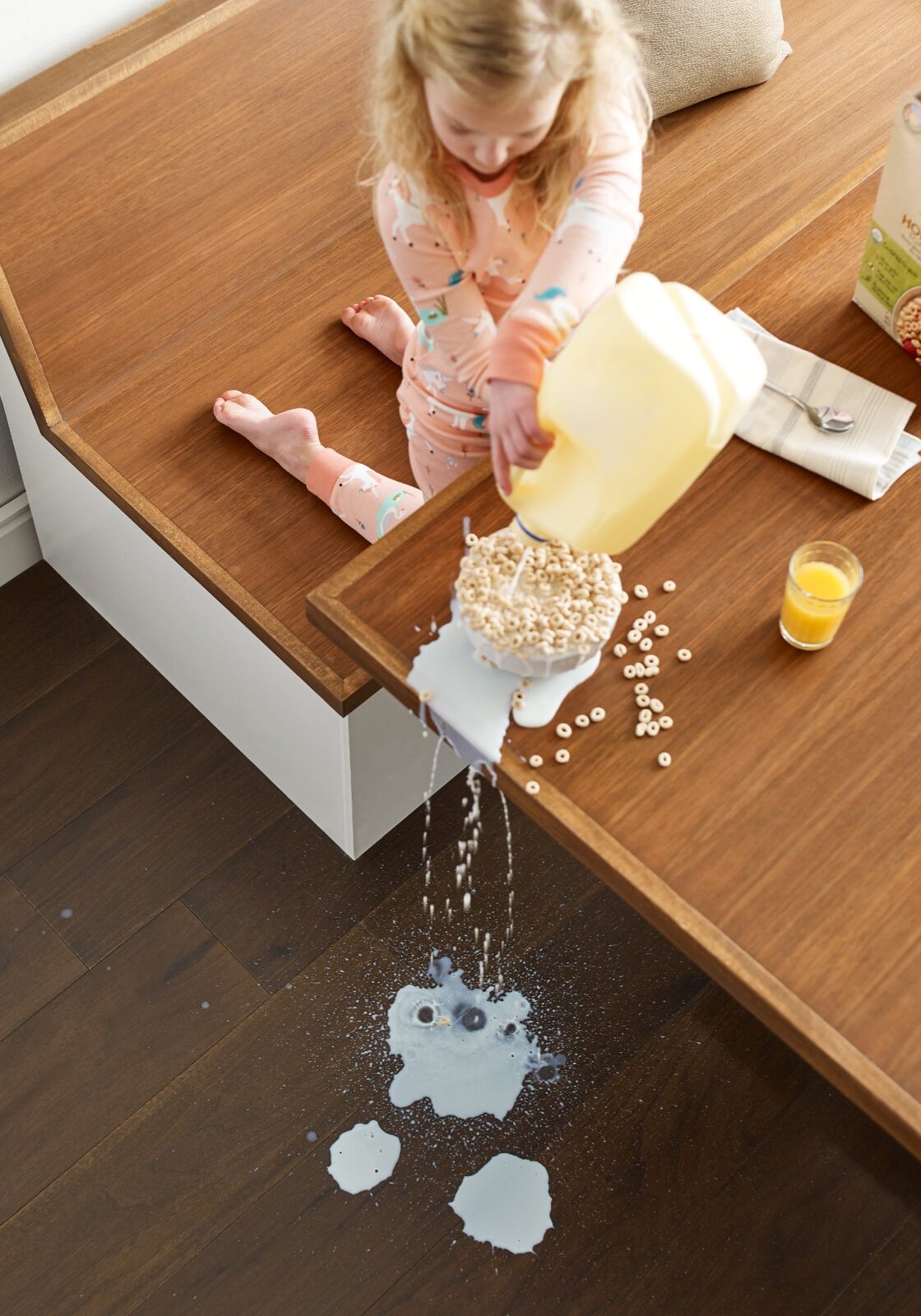 Milk spill cleaning | Sheridan Floor To Ceiling